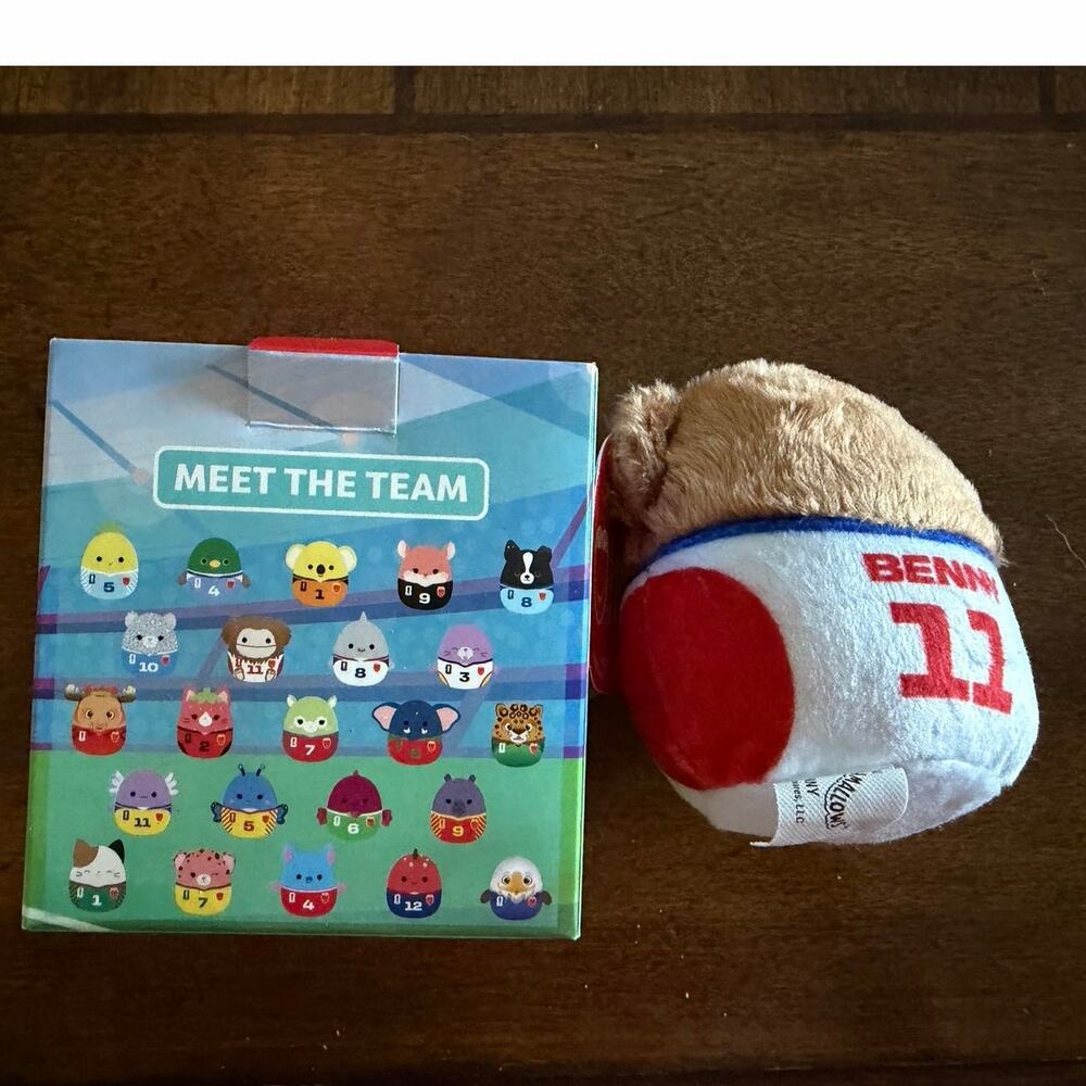 McDonald’s Happy Meal Squishmallows Benny FIFA Soccer Plush Jersey 11 NWT w/ Box - Picture 2 of 4